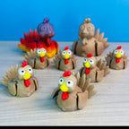 Articulated Turkey Keychain & Desk Figure with Hidden Feet | mw-original