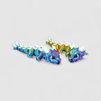 Horned Mini Dragon, 3D printed figure on grey background | sgc-photo-v1