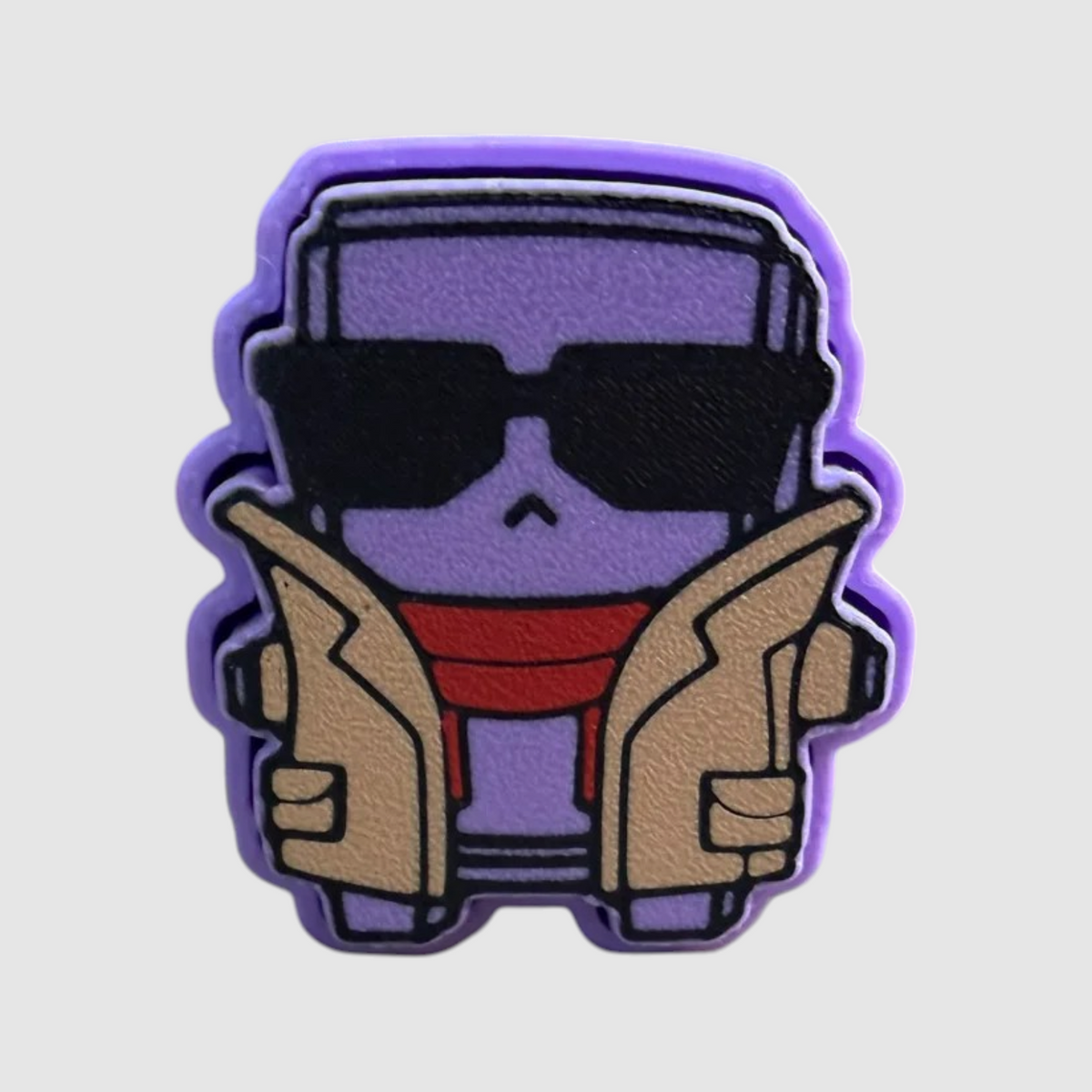 Jonesy 3D printed clicker on grey