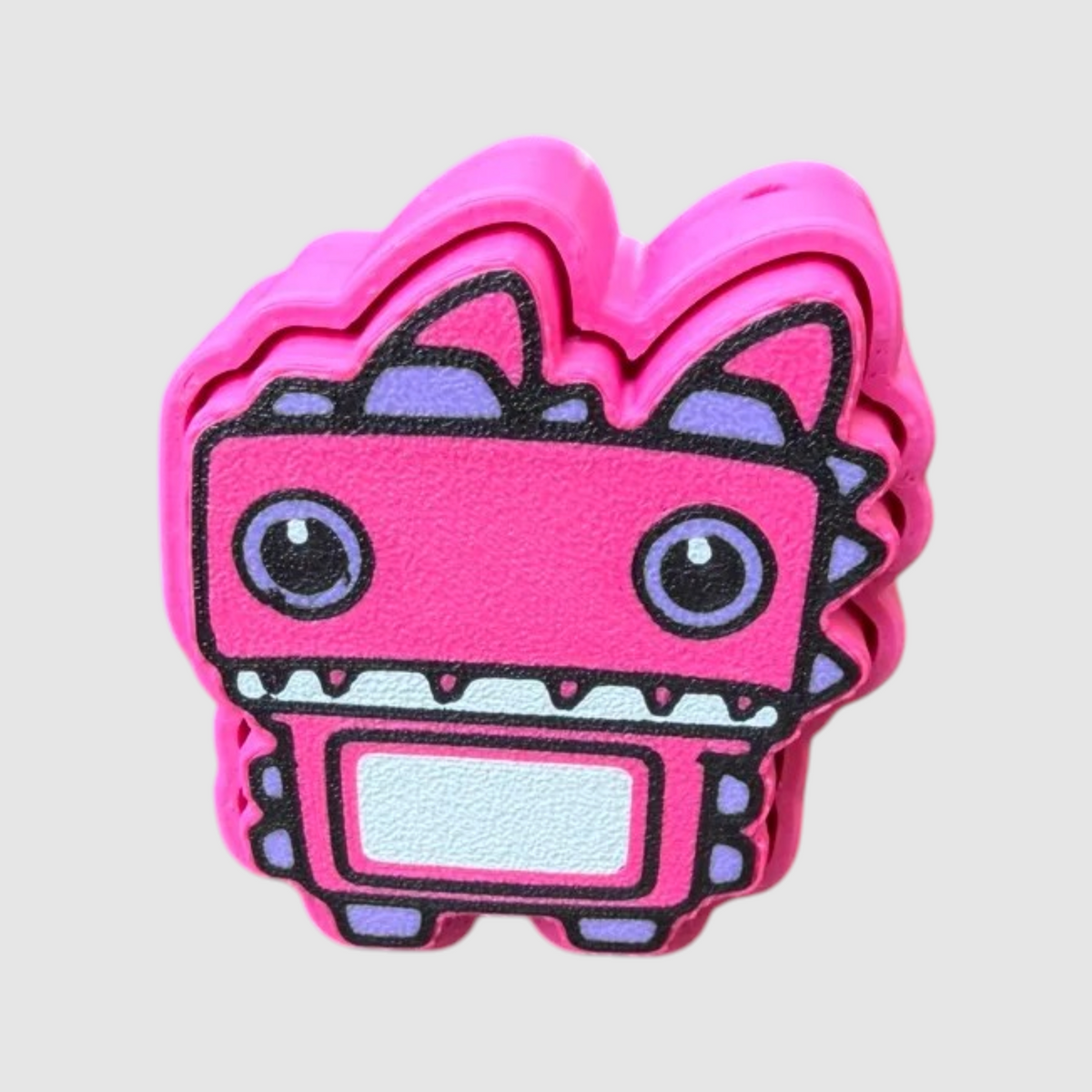 Klombo (Eyes Open) 3D printed clicker on grey