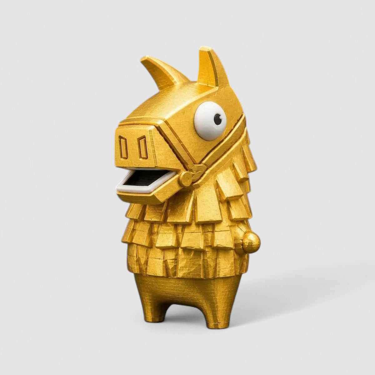 Llama Sprite Gaming Collectible, 3D printed figure on grey background | sgc-photo-v1