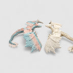 Long Ashbone Skeleton Dragon, 3D printed figure on grey background | sgc-photo-v1
