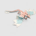 Long Ashbone Skeleton Dragon, 3D printed figure on grey background | sgc-photo-v1