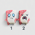 Main figurine image labeled 1 on the left and 2 on the right