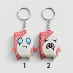 One Wish Willow keychain choices labeled 1 on the left and 2 on the right