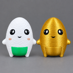 Onigiri Original and Gold figures together | sgc-photo-ok