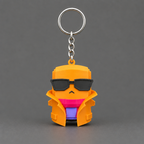 Orange Jonesy keychain | sgc-photo-ok