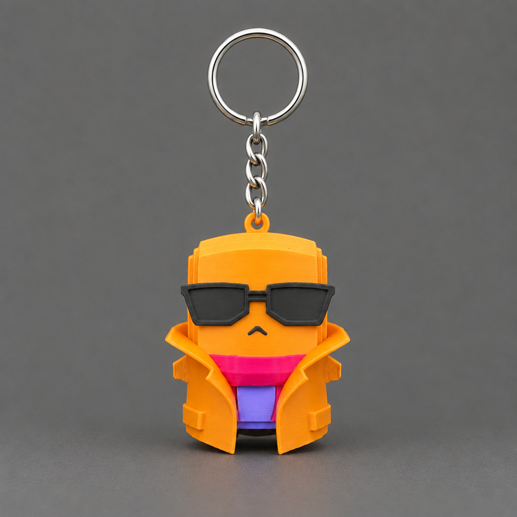 Orange Jonesy keychain | sgc-photo-ok