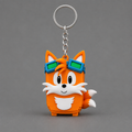 Original Twin-Tail Fox Pilot keychain | sgc-photo-ok