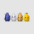 Peely Sprite Gaming Collectible, 3D printed figure on grey background | sgc-photo-v1