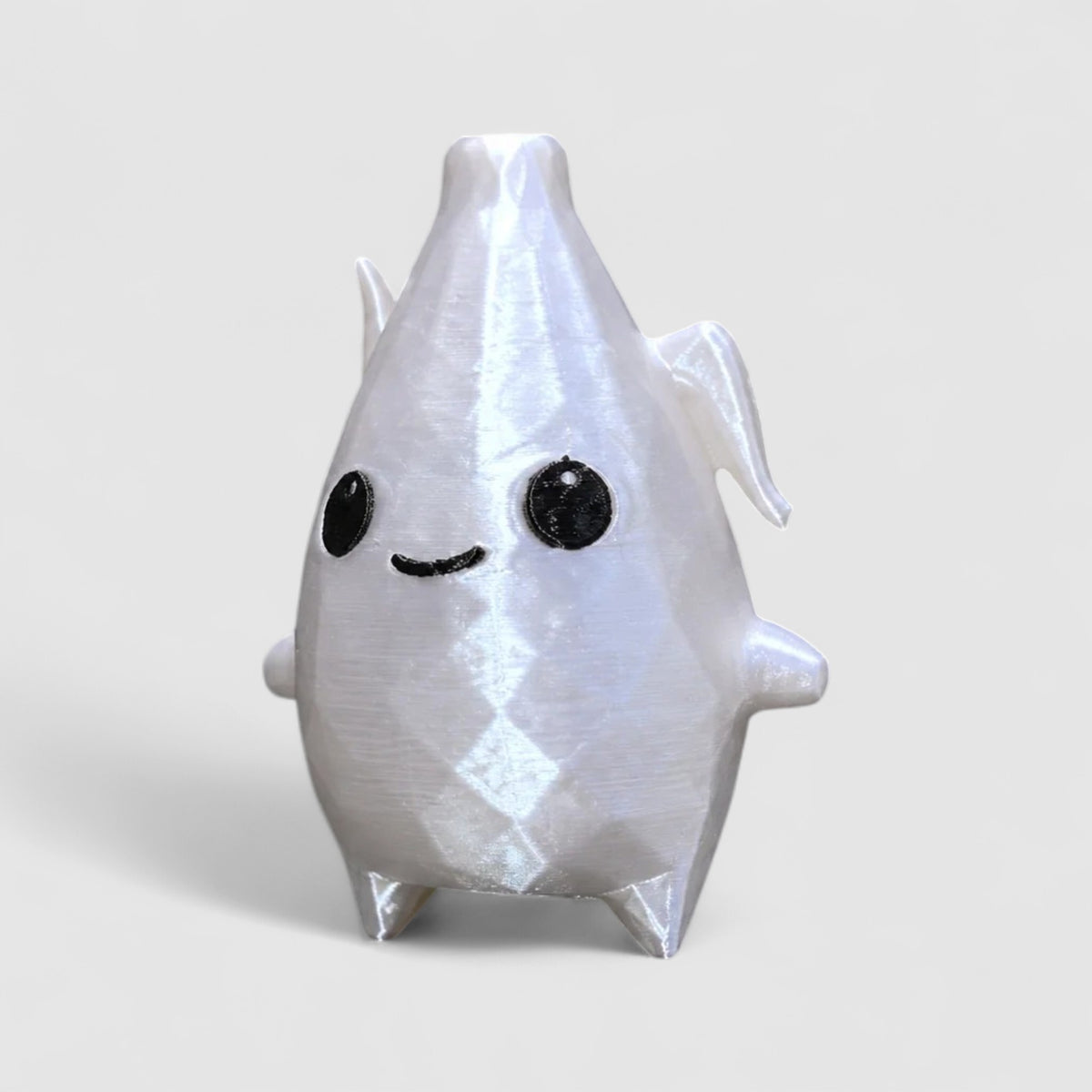 Peely Sprite Gaming Collectible, 3D printed figure on grey background | sgc-photo-v1