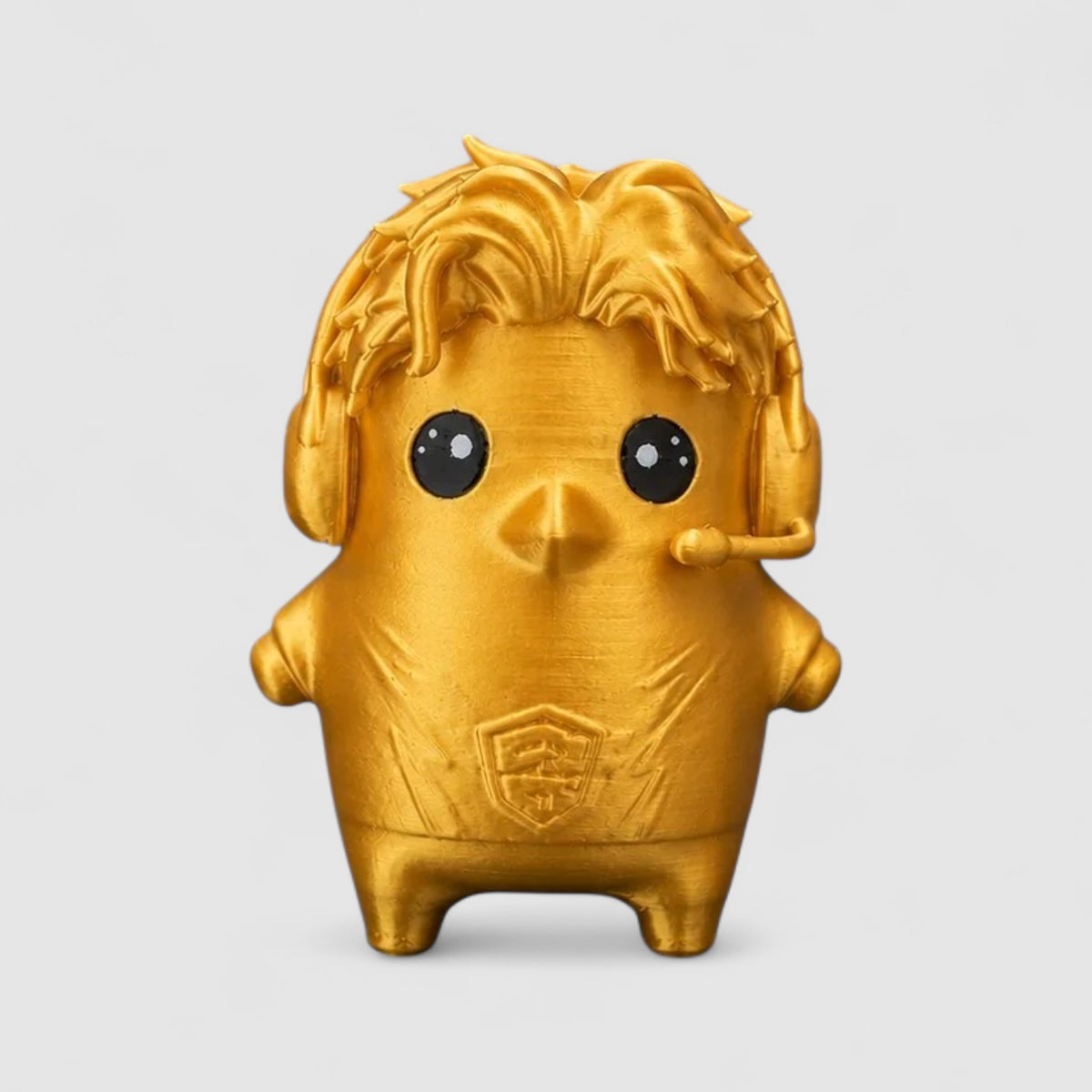 Pollo Sprite Gaming Collectible, 3D printed figure on grey background | sgc-photo-v1