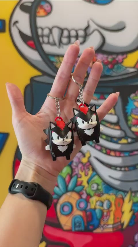 Shadow Sprite Gaming Collectible – 3D Printed Figurine & Keychain