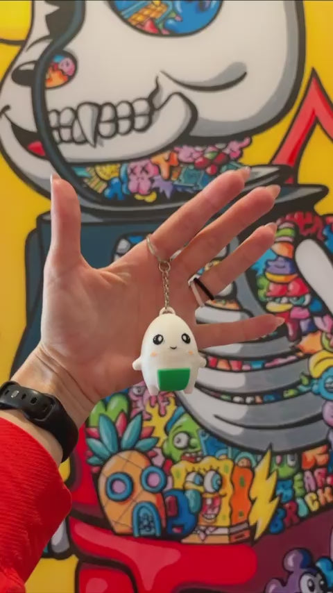Onigiri Sprite Gaming Collectible – 3D Printed Figurine & Keychain