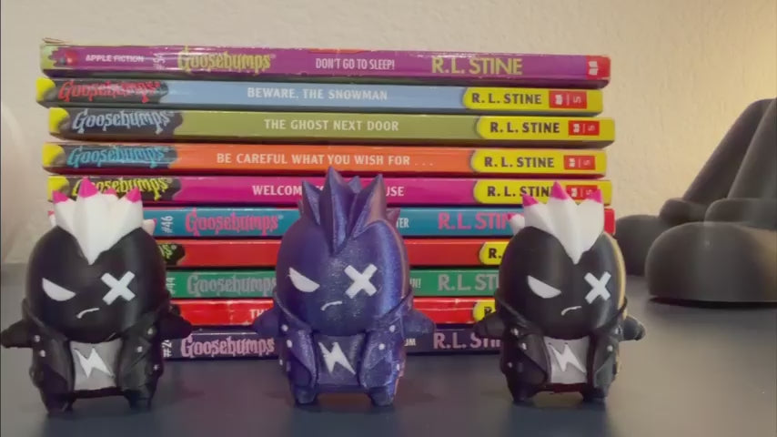 Punk Sprite Gaming Collectible – 3D Printed Figurine & Keychain