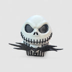 Pumpkin Skeleton Sprite Gaming Collectible, 3D printed figure on grey background | sgc-photo-v1
