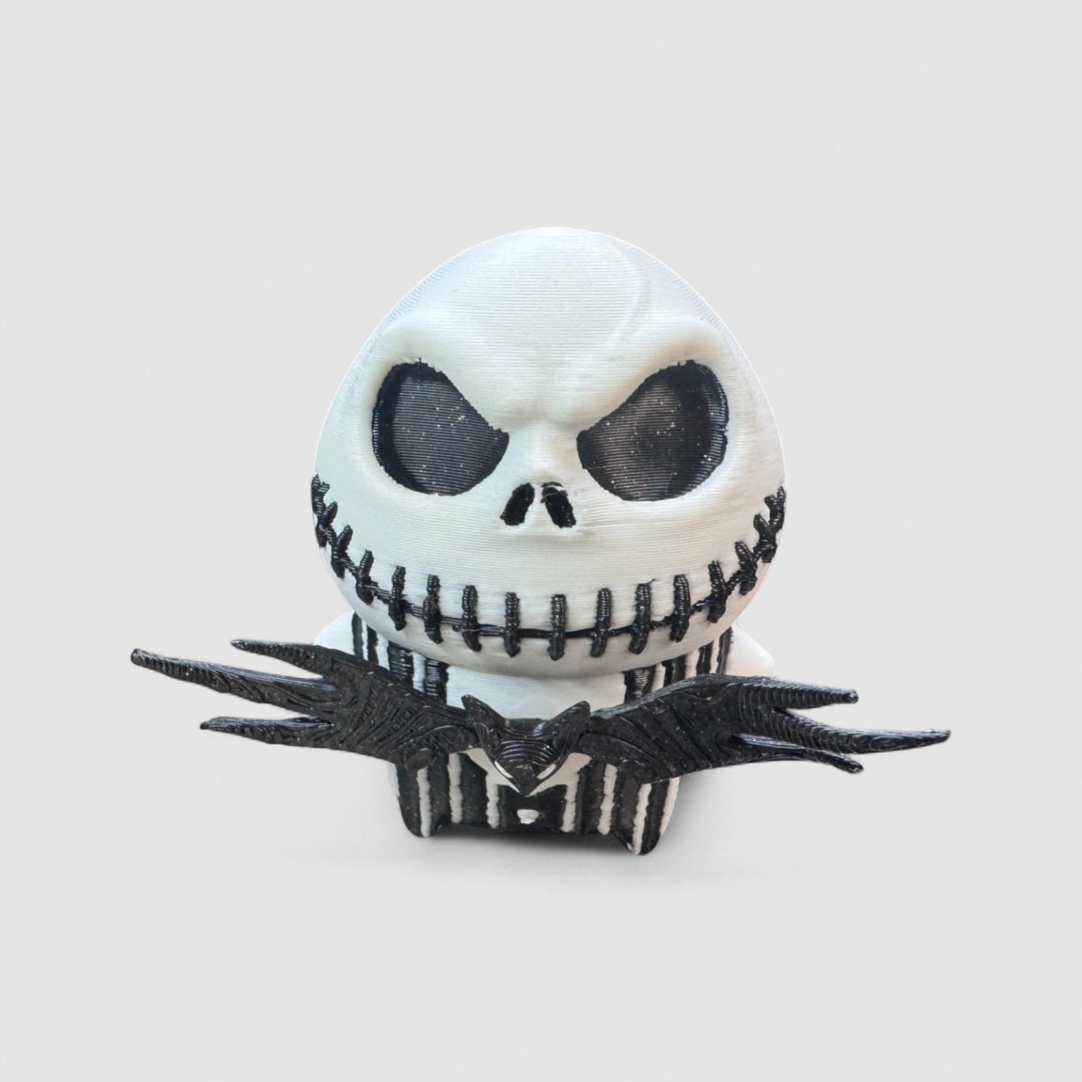 Pumpkin Skeleton Sprite Gaming Collectible, 3D printed figure on grey background | sgc-photo-v1