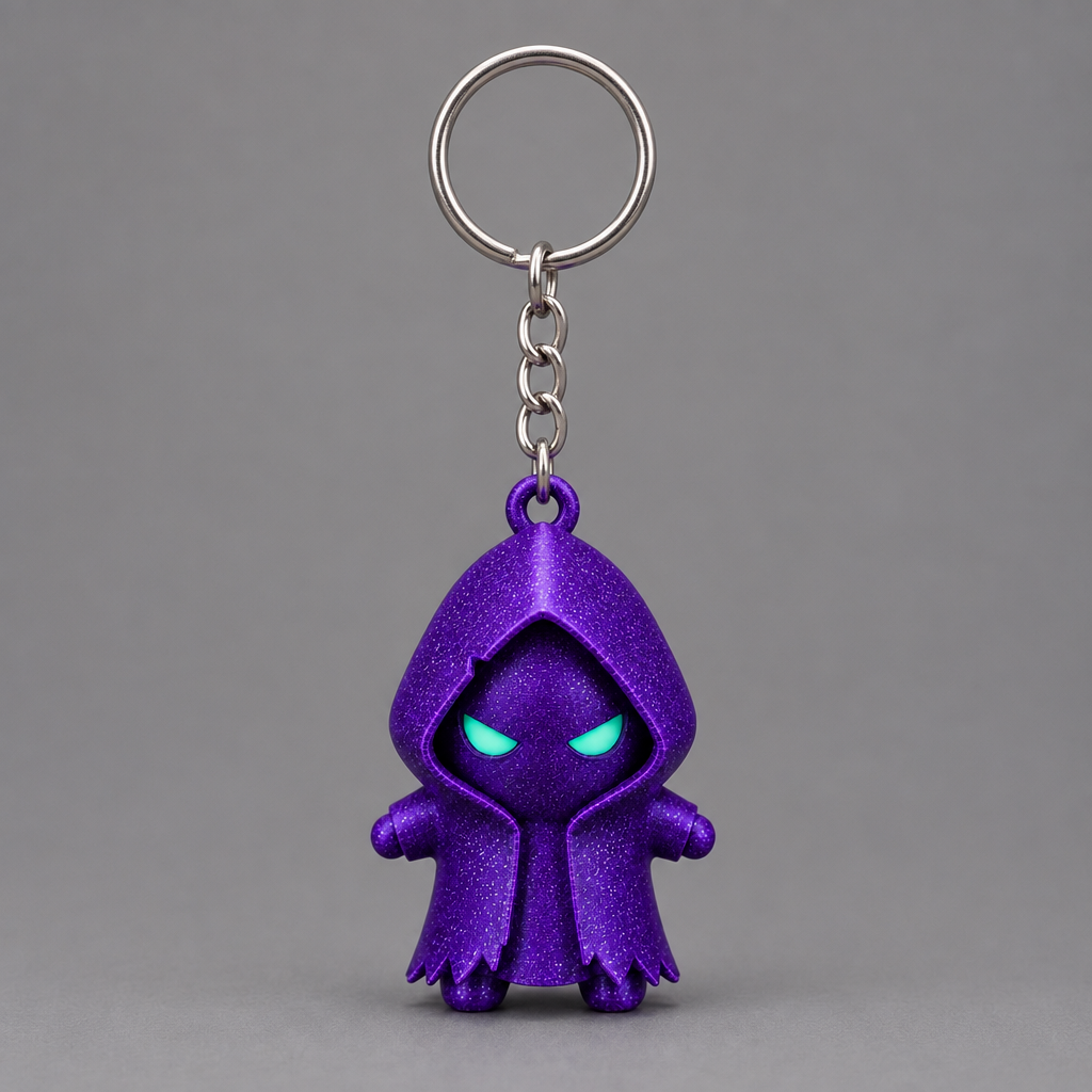 Aura Sprite collectible – Galaxy (deep purple with a sparkle finish) – Keychain | sgc-photo-ok