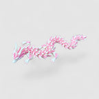 Sakuryn the Cherry Blossom Dragon, 3D printed figure on grey background | sgc-photo-v1
