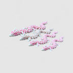 Sakuryn the Cherry Blossom Dragon, 3D printed figure on grey background | sgc-photo-v1