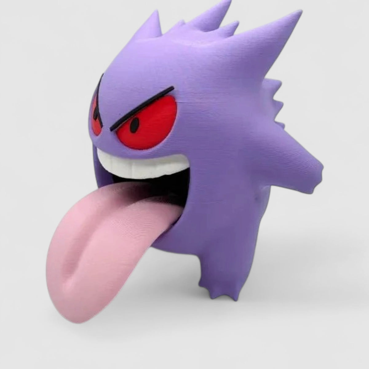 Shadow Grin Creature, 3D printed figure on grey background | sgc-photo-v1