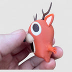 The Deer Sprite Gaming Collectible, 3D printed figure on grey background | sgc-photo-v1