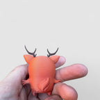 The Deer Sprite Gaming Collectible, 3D printed figure on grey background | sgc-photo-v1