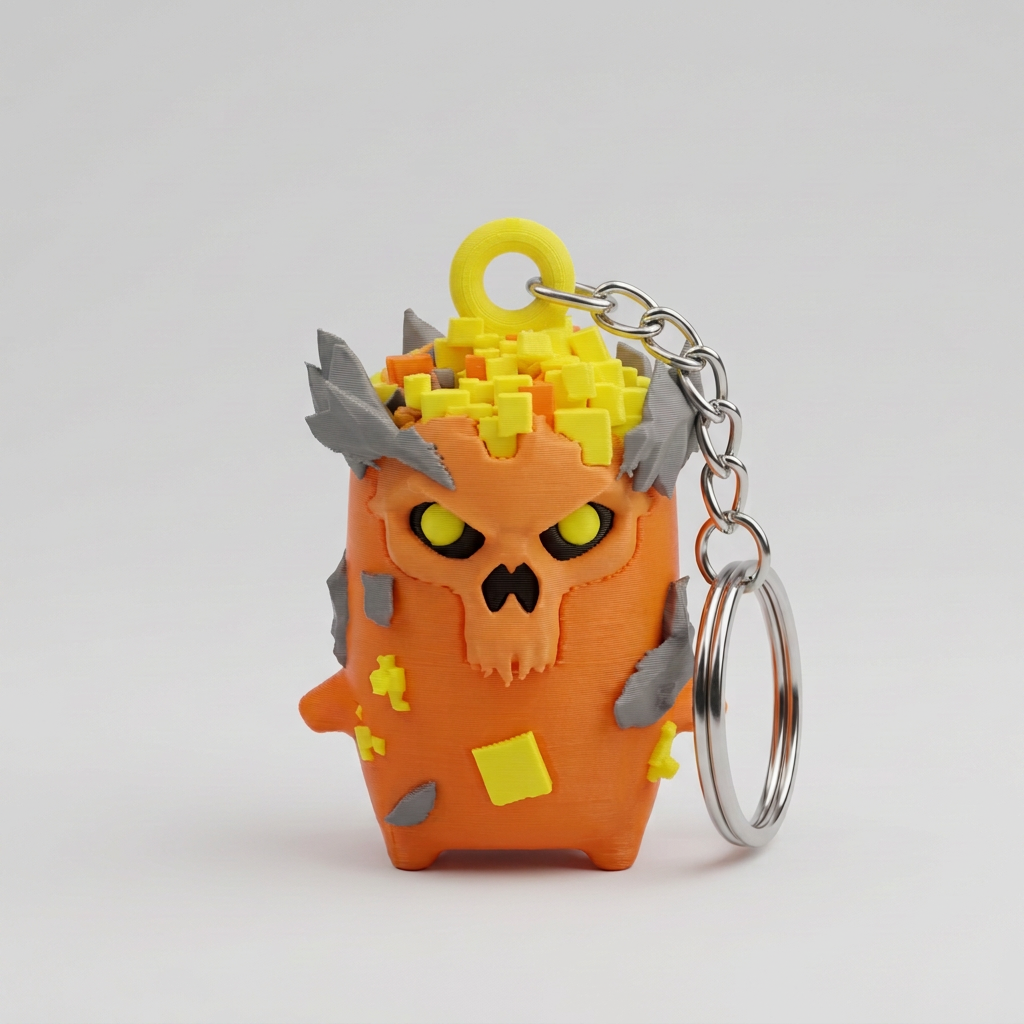 Voyager Sprite Gaming Collectible – 3D Printed Figurine & Keychain