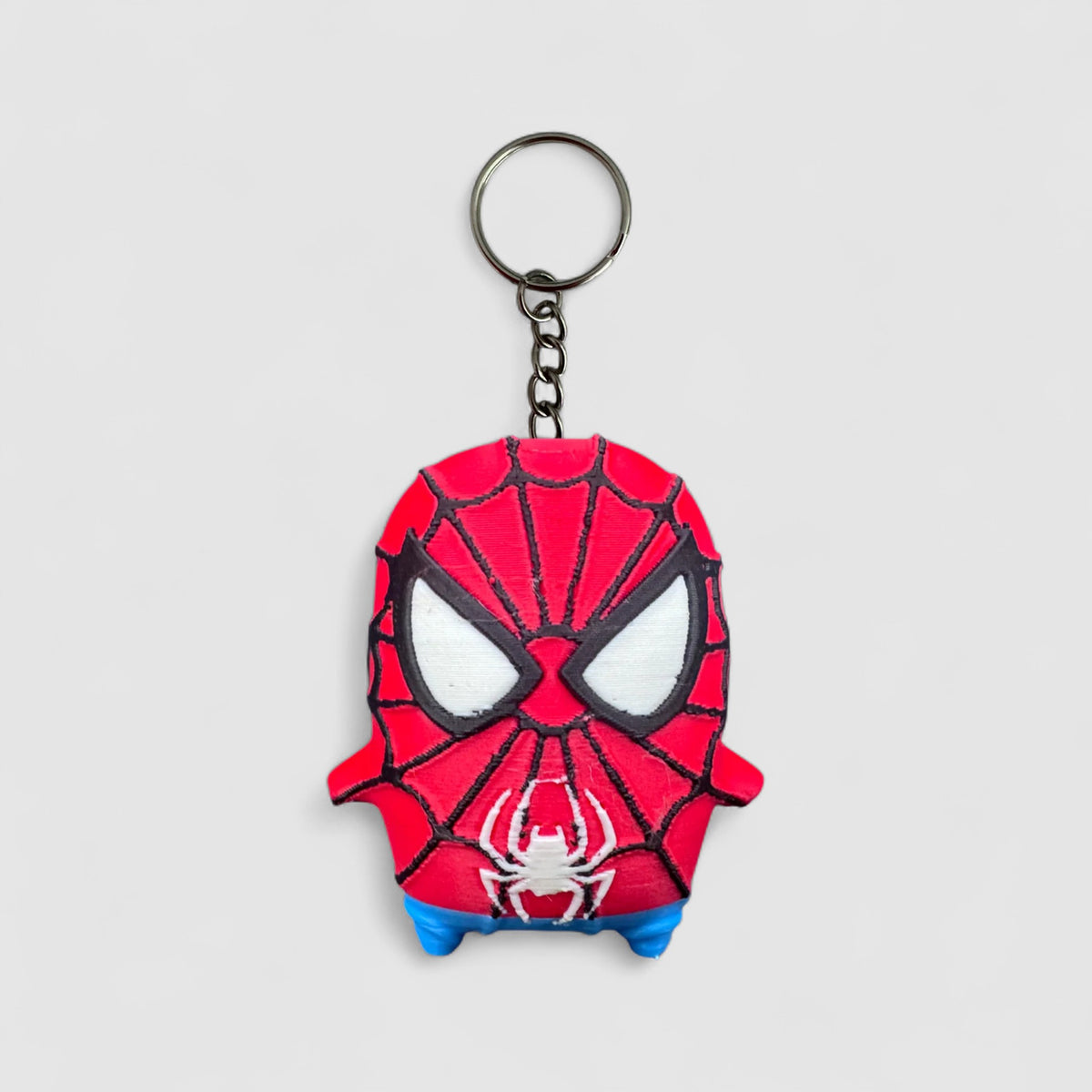 Web Hero Sprite Gaming Collectible, 3D printed figure on grey background | sgc-photo-v1