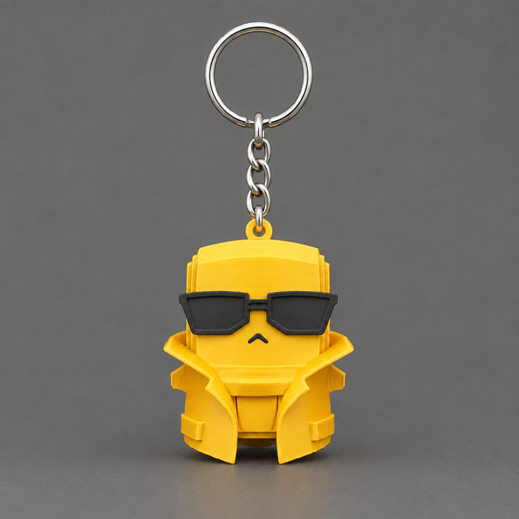 Yellow Jonesy keychain | sgc-photo-ok