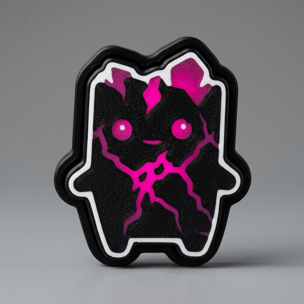 Zero Point Clicker restyled in black and magenta with white outline