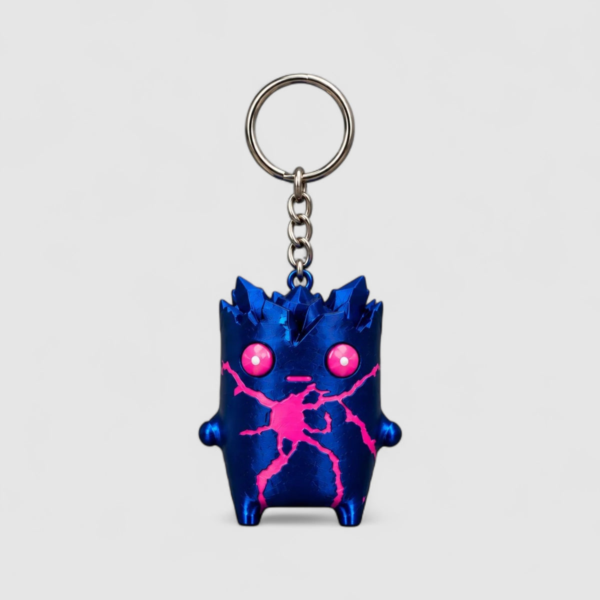 Zero Point Sprite collectible – Galaxy (deep blue with pink cracks) – Keychain | sgc-photo-ok